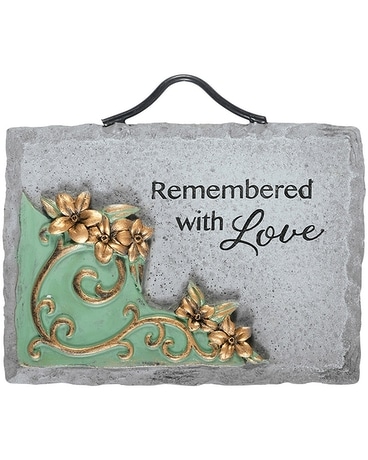 Sympathy - Plaque 10 Remembered With Love Gifts