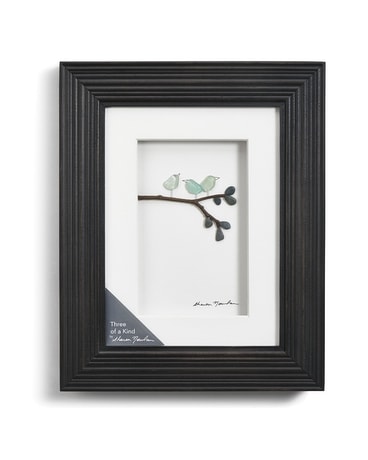 Framed - Pebble Art 7 Three of a Kind Gifts