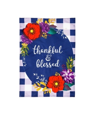 Fall Flag - Fall Floral Check Gifts