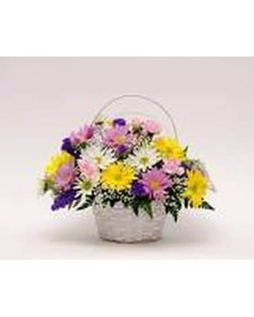 Florist Designed Basket Arrangement Flower Arrangement