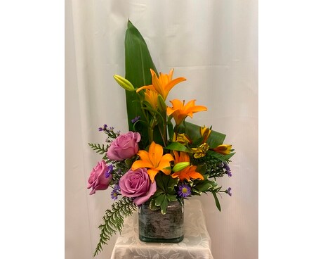 Tropical Lily Flower Arrangement