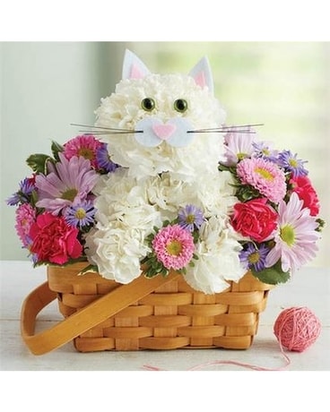 Fabulous Feline Flower Arrangement