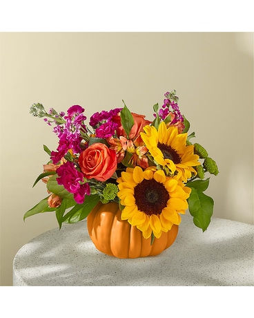 Bippity Boppity Pumpkin Flower Arrangement