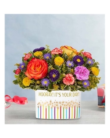 Hooray! It's Your Day! Bouquet Flower Arrangement