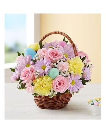 Easter Egg Basket Flower Arrangement