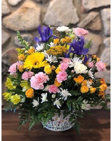 Sweet Spring Basket Arrangement