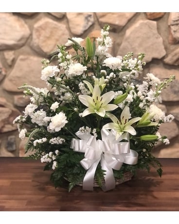 Peaceful Basket Arrangement