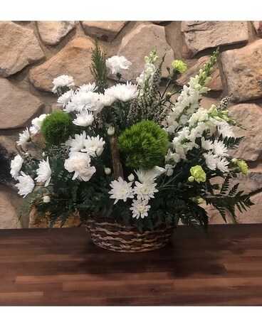 Condolences Basket Arrangement