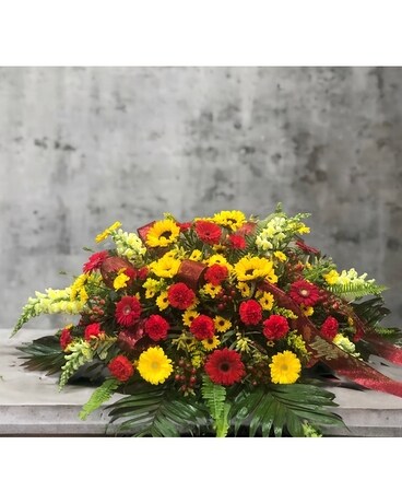 P3B Funeral Casket Spray Flowers