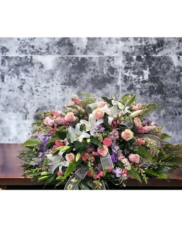 BB8 Funeral Casket Spray Flowers