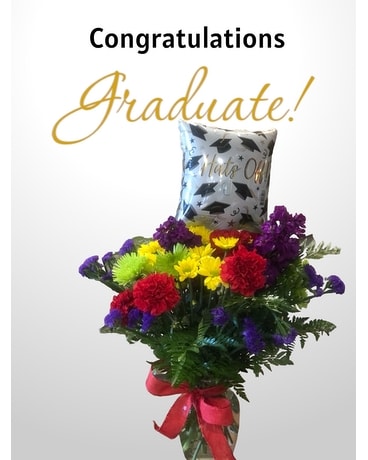 Hats off Grad! Flower Arrangement