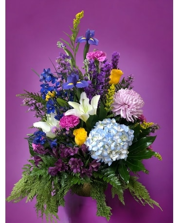 Exotic Spring Flower Arrangement