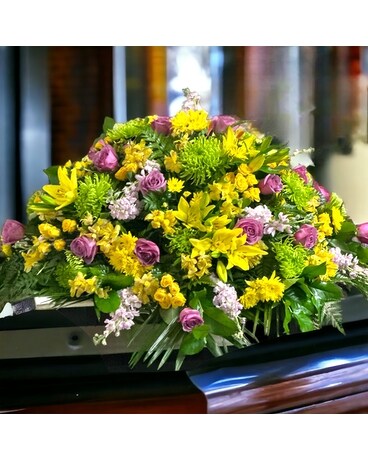 MM4 Funeral Casket Spray Flowers