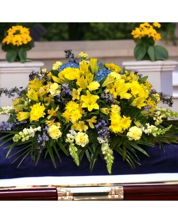 MM6 Funeral Casket Spray Flowers