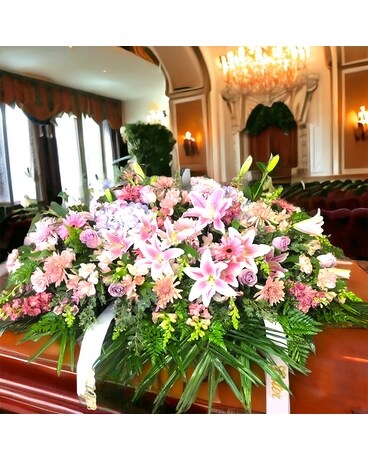 MM9 Funeral Casket Spray Flowers