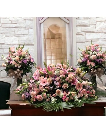 MM10 Funeral Casket Spray Flowers