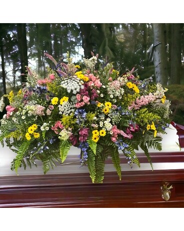 MM11 Funeral Casket Spray Flowers
