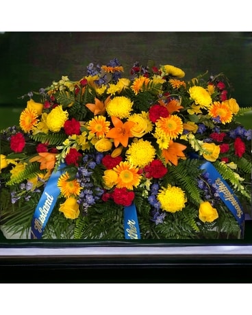 N5 Funeral Casket Spray Flowers