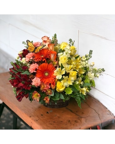 Harvest the Rainbow Flower Arrangement