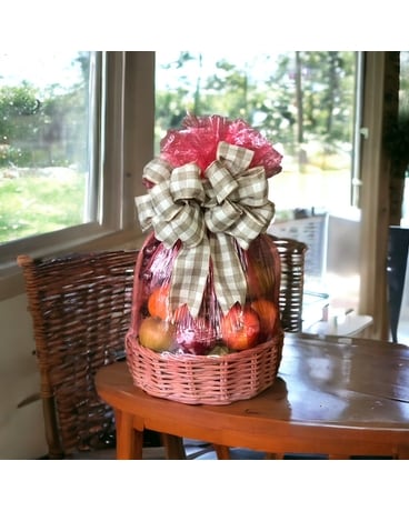 Fruit Basket Deluxe Flower Arrangement
