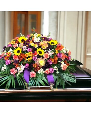 MM20 Funeral Casket Spray Flowers