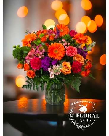 Orange Glow Basket Arrangement
