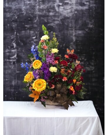Country Garden Basket Arrangement