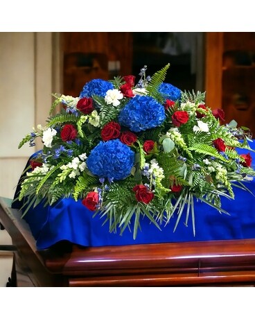 H3 Funeral Casket Spray Flowers