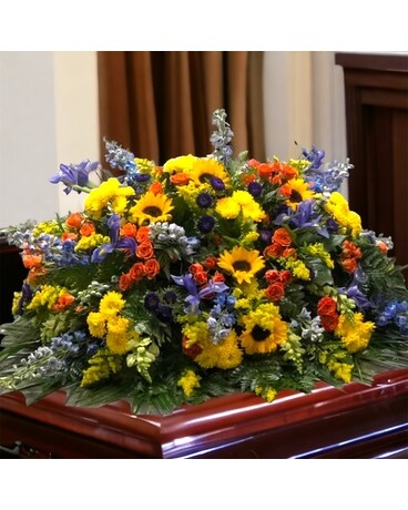 MM12 Funeral Casket Spray Flowers