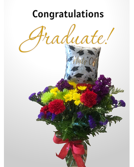 Hats off Grad! Flower Arrangement