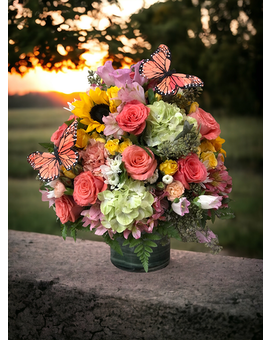 Butterfly Splendor Bouquet Flower Arrangement