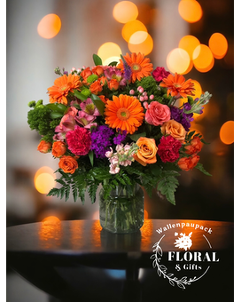 Orange Glow Basket Arrangement