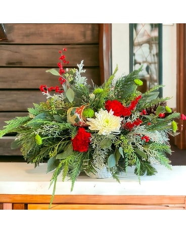 A Ray of the Holiday Flower Arrangement