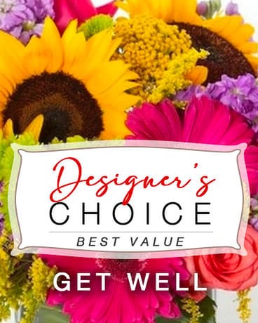 Get Well Designers Choice Flower Arrangement