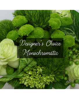 Designer's Choice Monochromatic Flower Arrangement
