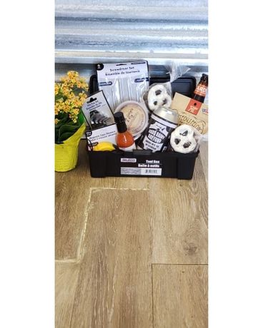 Honey Do Toolbox Flower Arrangement