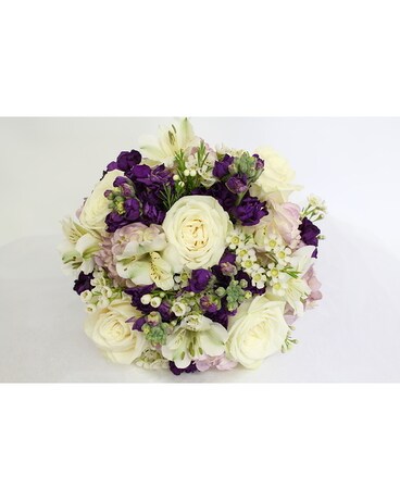 Purple Hand Held Flower Arrangement