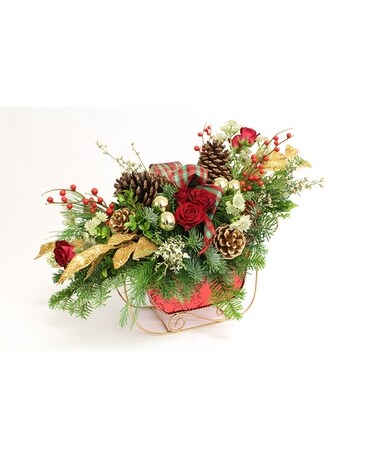 Sleigh Ride Flower Arrangement