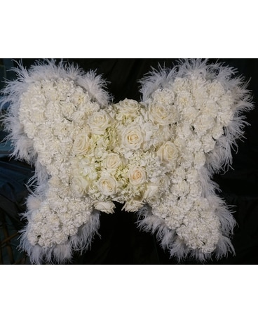 Angel Wings Funeral Arrangement