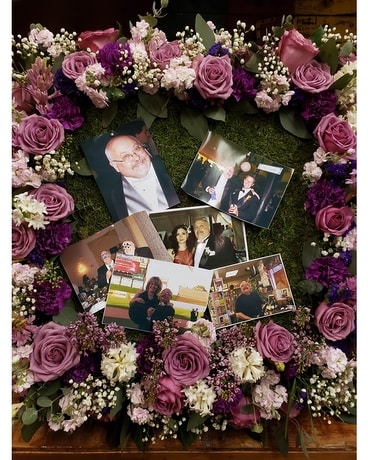 Remembrance Picture Frame Funeral Arrangement