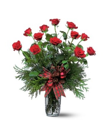 Christmas Dozen Flower Arrangement