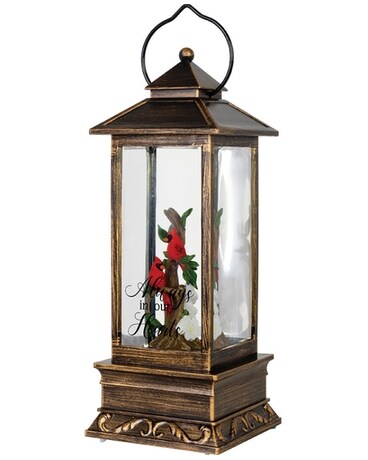 Always in our Hearts Cardinal Glitter Lantern Gifts