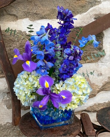 Blissful Blues Flower Arrangement