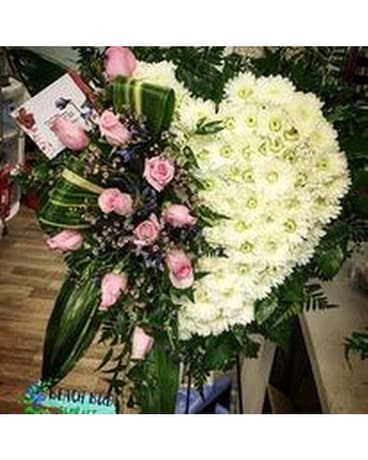 Standing Sprays & Wreaths 24 Beautiful Pink Roses Sympathy Arrangement