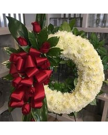 Standing Sprays & Wreaths purity and rose Funeral Arrangement