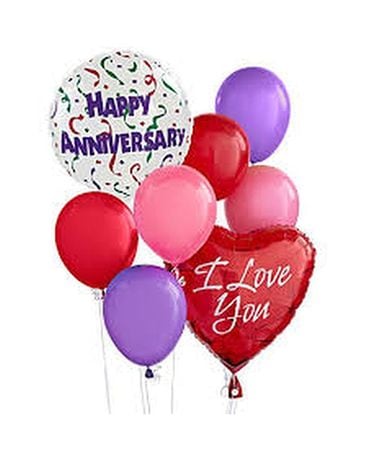Anniversary Balloon Bouquet Flower Arrangement