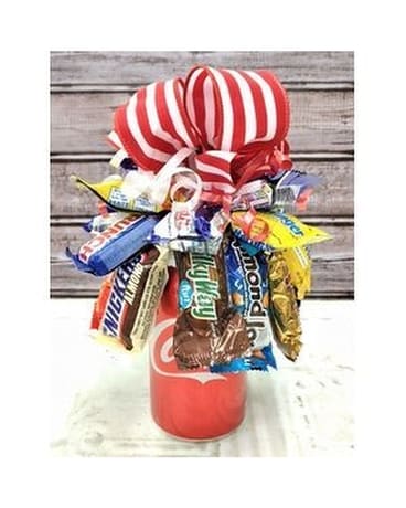 Soda Can Candy Bouquet Gift Basket
