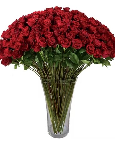 101 Red Roses Flower Arrangement
