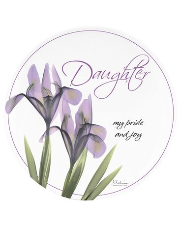 Xray Flowers Daughter Mini Plate Gifts