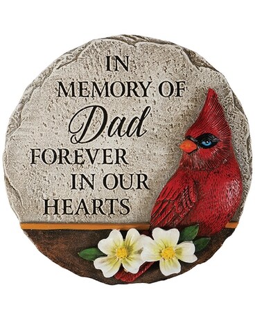 Dad Cardinal Memorial Mini Garden Stone Gifts